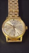 Gents Gold Plated WB Swiss Automatic Watch with Da
