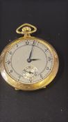 Gents Rolled Gold Swiss Mechanical Pocket Watch