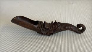 Asian bronze dragon scoop