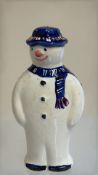 Anita Harris snowman figure signed in gold