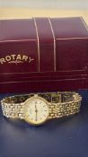 Rotary quarts ladies wristwatch with box