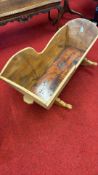 Wooden rocking cradle