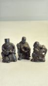 3 Oriental netsukes