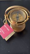 Past times brass gyroscope compass