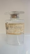 Vintage Farina Eau de Cologne glass perfume bottle