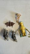 Group of fantasy creature toy figurines