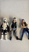 Star Wars action figure trio