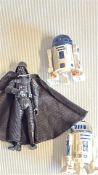 Star Wars Darth Vader and R2-D2 Action Figures (3)