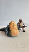 Pair of Kenner Star Wars action figures: Jabba the Hutt and Muftak, 1990s