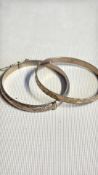 2 Silver bangles