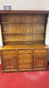 19th century Oak Welsh dresser and replacement plate rack