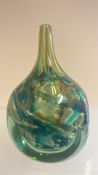 Mdina vase signed by Eric Dobson dated 1977