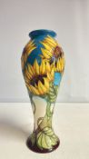 Moorcroft 10'' sunburst vase limited edition 80/10 Rachel Bishop