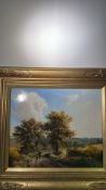 Daniel Van Der Putten oil on board 'Autumn on the