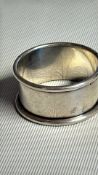 Silver napkin ring Birmingham