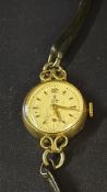 9ct Gold cased Tudor Royal ladies cocktail watch w