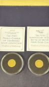 2x 9ct Gold coins (Proof limited edition) 75th ann