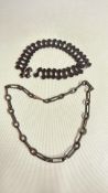 2 Whitby jet necklaces