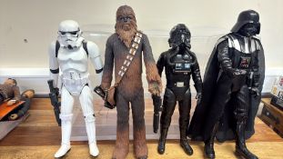Four Star Wars Large-Scale Action Figures