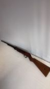 Webley under lever action air rifle in original 1930's gun slip