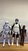 Three Star Wars 18-inch Action Figures