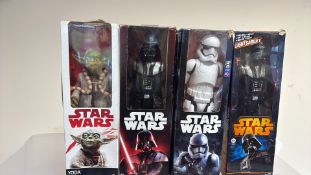 Set of 4 Star Wars boxed action figures