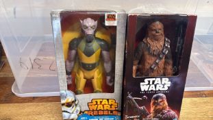 Set of 4 boxed Star Wars Hasbro action figures