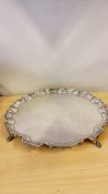 Silver salver Diameter 36 cm Makers D&B, Birmingha