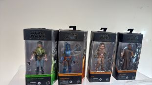Set of 4 Star Wars Black Series boxed action figures