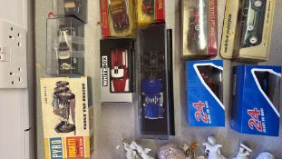 Collection of boxed model vehicles