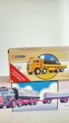 Group of four boxed die-cast commercial vehicles, Wiking and Corgi