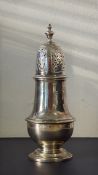 Silver sugar sifter, London hallmark late letter P