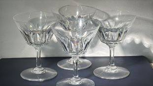 4 Baccarat cocktail glasses