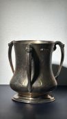 Silver 3 handled goblet date letter T Sheffield ha