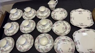 Shelley bone china floral tea service for eight