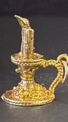 9ct Gold pendant 'candle' Weight 2.8g