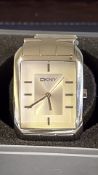 Gents DKNY Steel Quartz watch with silver dial in
