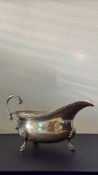 Silver sauce boat date later A London hallmark mak