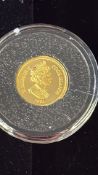 1/25 oz 1 dollar gold proof coin 2003 Elizabeth II