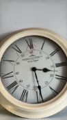 Edinburgh Clock Works Co. cream wall clock