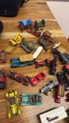 Collection of die-cast model vehicles