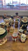 Collection of Staffordshire character jugs