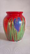 Anita Harris crocus vase signed in gold