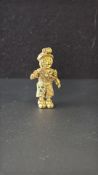 9ct Gold articulating clown pendant set with gem s