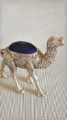 Silver large 800 grade camel pin cushion