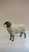 Beswick black faced ram