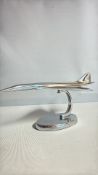 Chrome concorde on stand