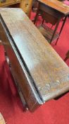 Carved oak Jacobean-revival gateleg table