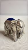 Silver 800 large elephant pin cushion