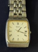 Seiko Kinetic watch on bracelet